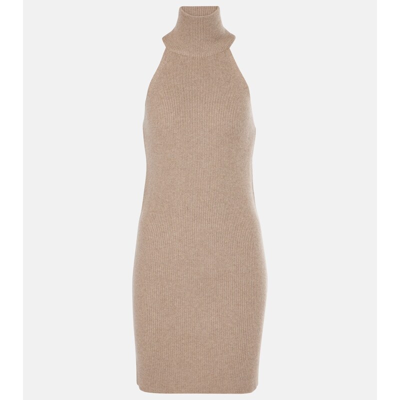 Lisa Yang Carmen ribbed-knit cashmere minidress