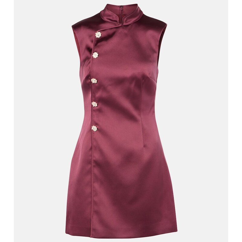 Self-Portrait Satin minidress