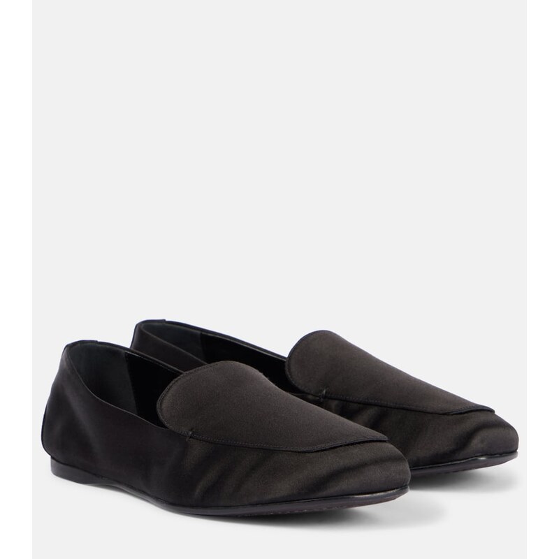 Khaite Monroe satin loafers