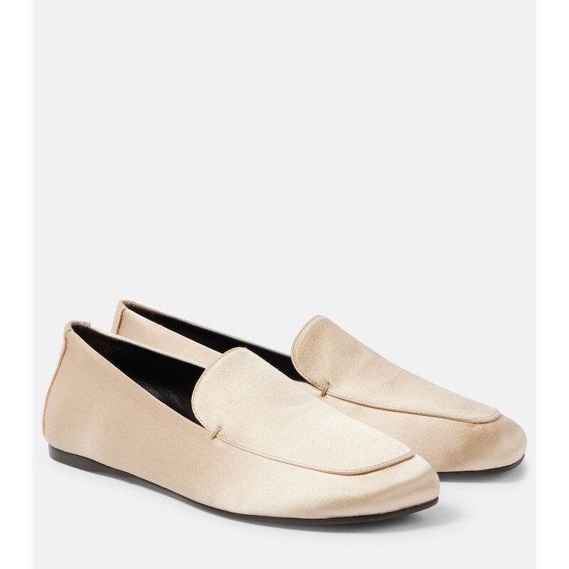 Khaite Monroe satin loafers