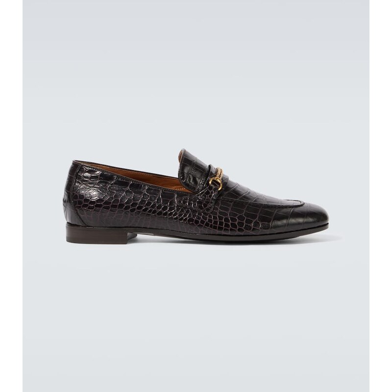 Tom Ford Gigi croc-effect leather loafers