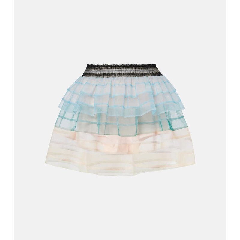Susan Fang Striped tulle miniskirt