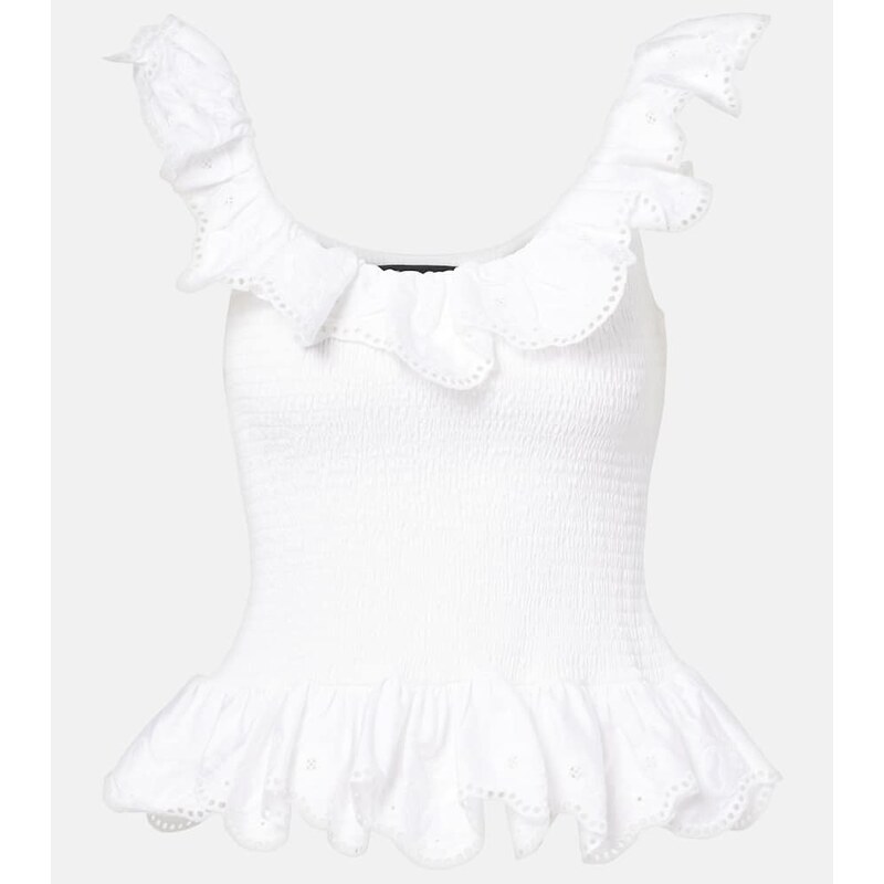 Susan Fang Ruffled cotton top