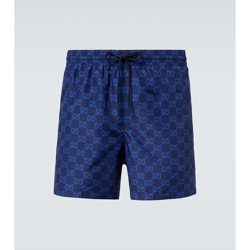Gucci GG Supreme Web Stripe swim trunks