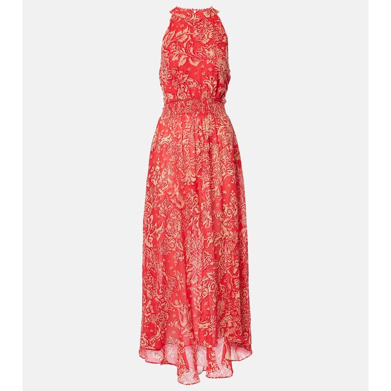Poupette St Barth Celie printed halterneck maxi dress