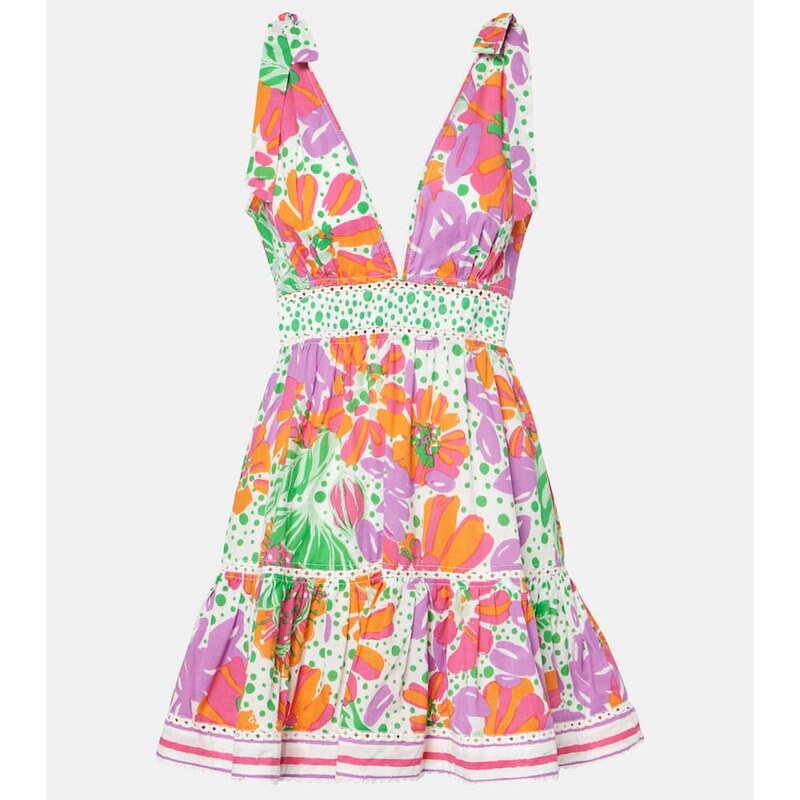 Poupette St Barth Cara printed cotton minidress
