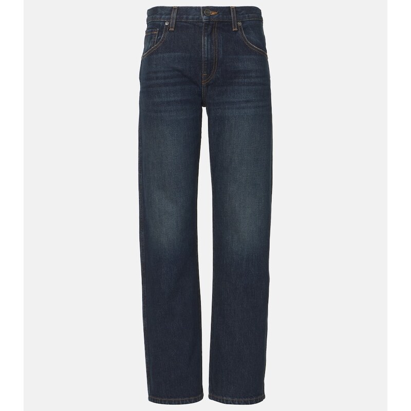 Khaite Kerrie mid-rise wide-leg jeans