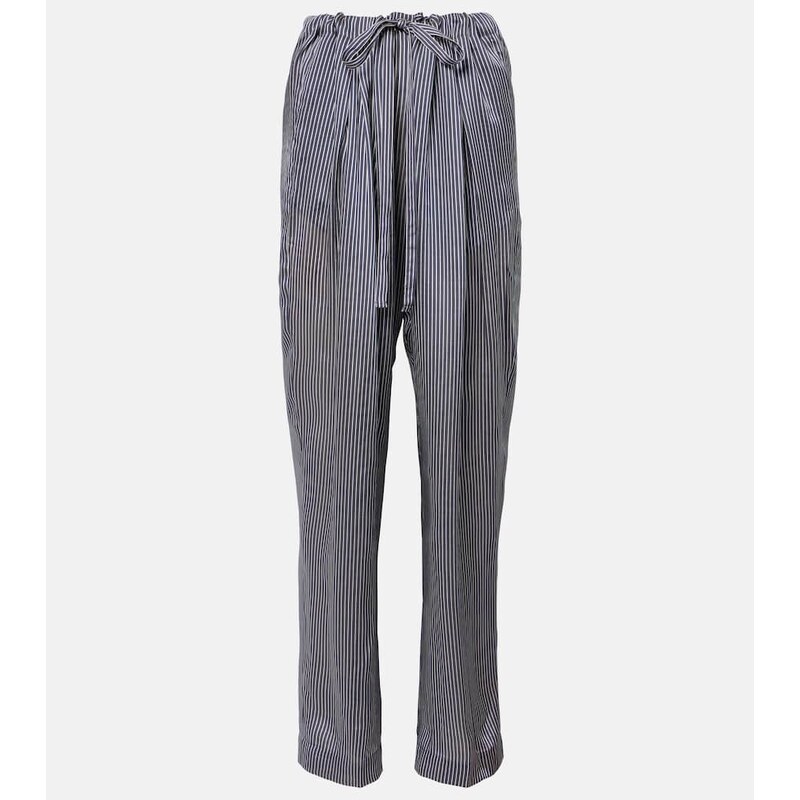 Khaite Trenton striped straight pants
