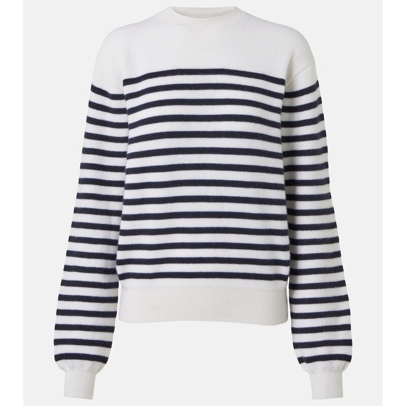 Khaite Viola striped cashmere-blend sweater
