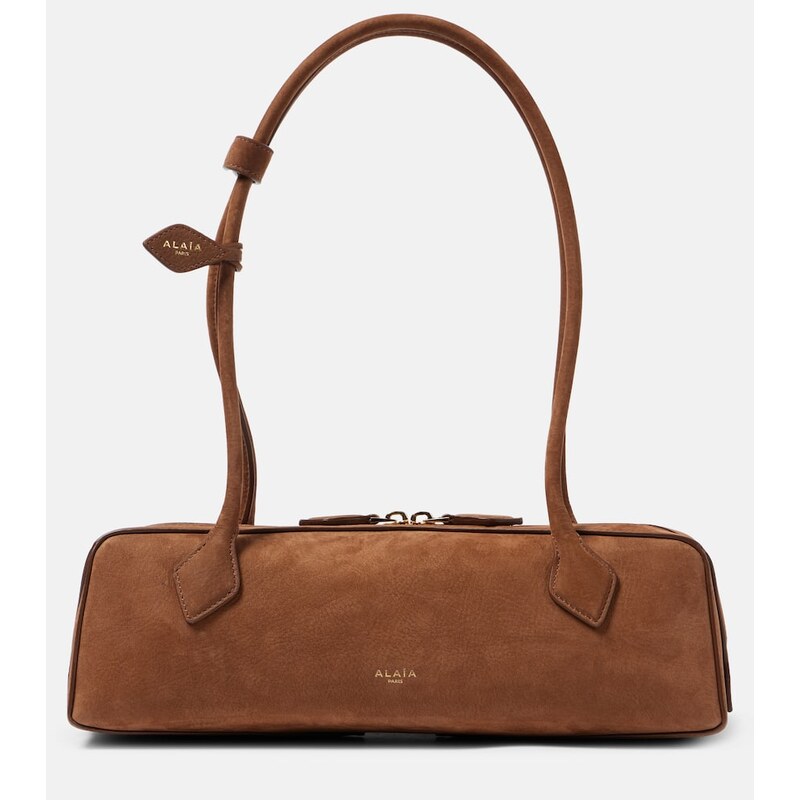 Alaïa Le Teckel Medium suede shoulder bag