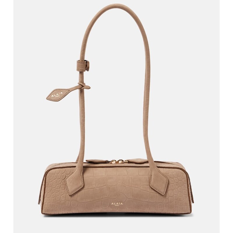 Alaïa Le Teckel Small croc-effect shoulder bag