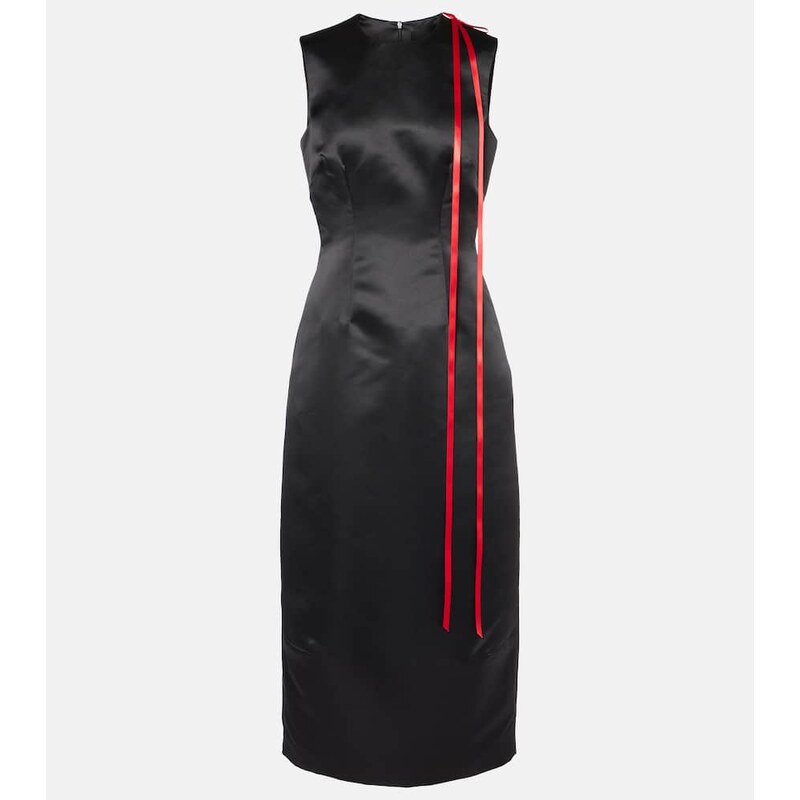 Simone Rocha Bow-detail satin midi dress