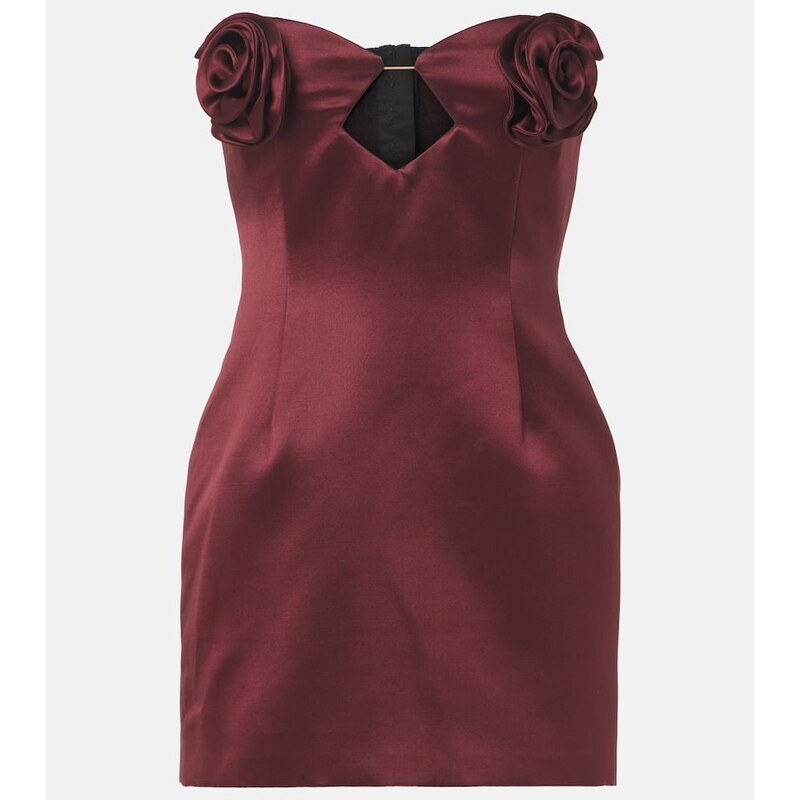 Magda Butrym Silk and wool satin corset dress
