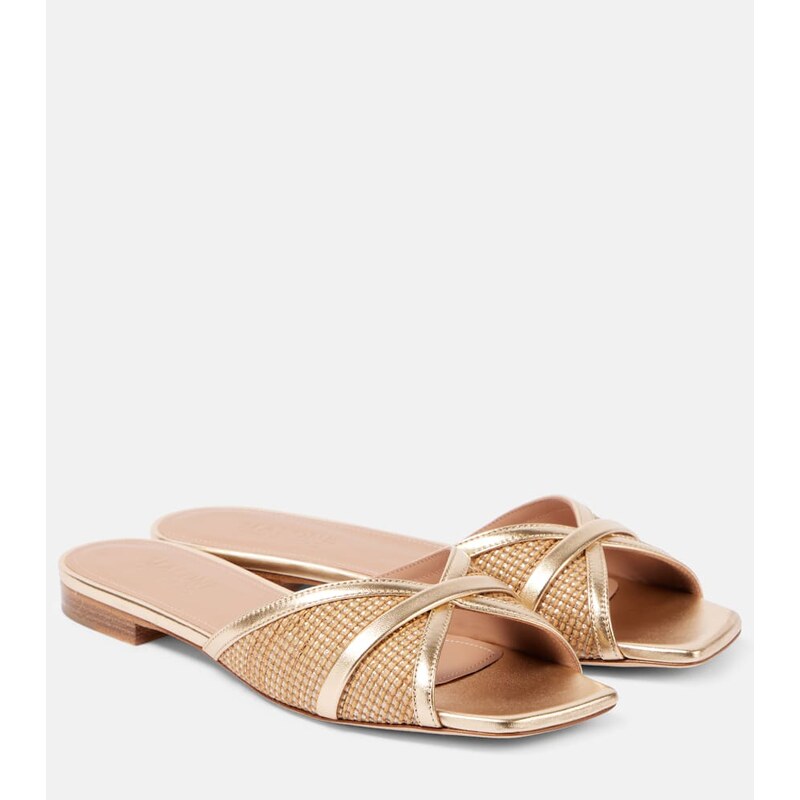 Malone Souliers Perla raffia sandals