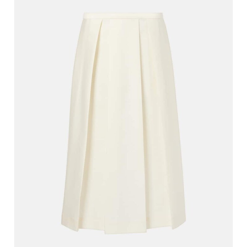 Toteme Twinflower wool and silk midi skirt