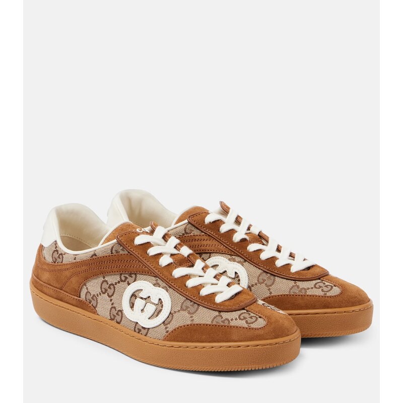 Dámské tenisky Gucci Interlocking G GG Canvas v barvě sušina