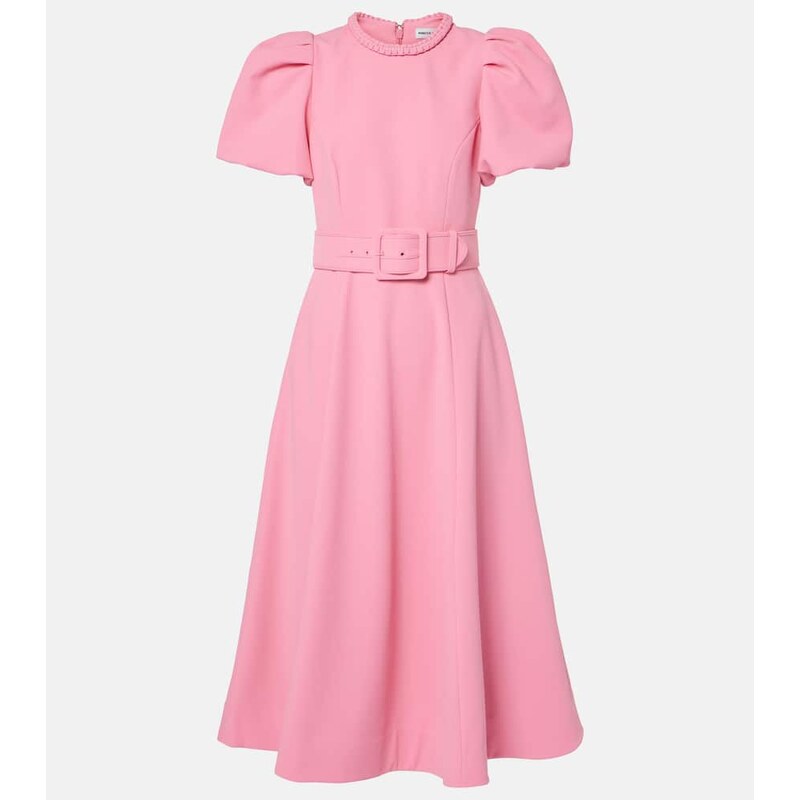 Rebecca Vallance Rosita puff-sleeve midi dress