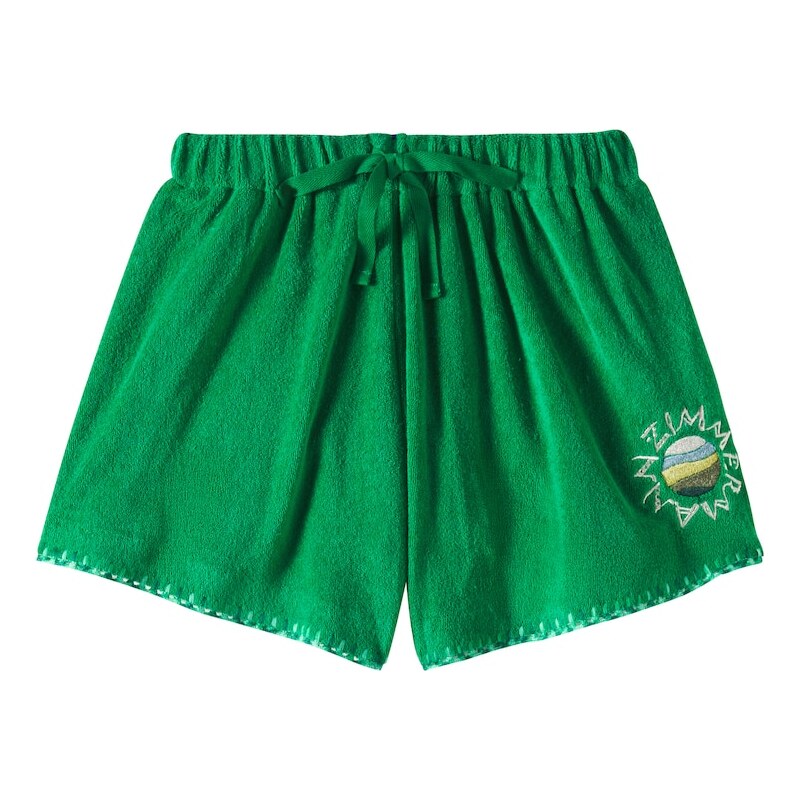 Zimmermann Kids Everley cotton-blend terry shorts