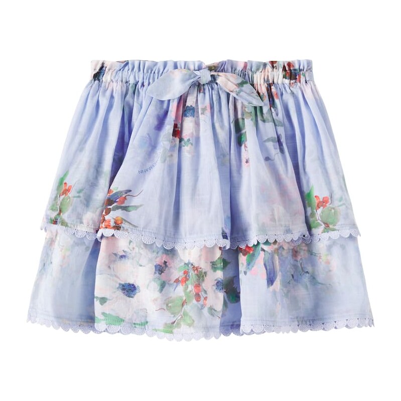 Zimmermann Kids Everley tiered cotton skirt