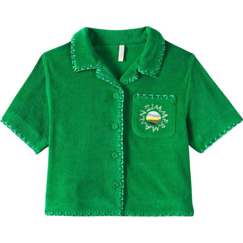 Zimmermann Kids Everley cotton-blend terry top