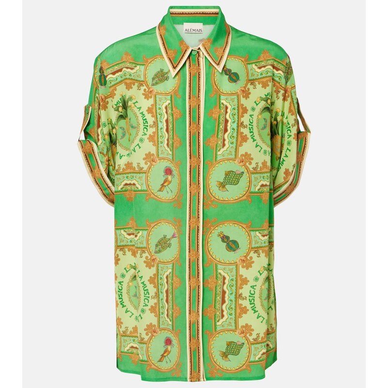 Alémais La Musica printed silk shirt