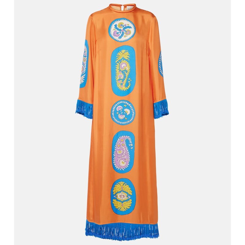 Alémais Luis silk midi dress