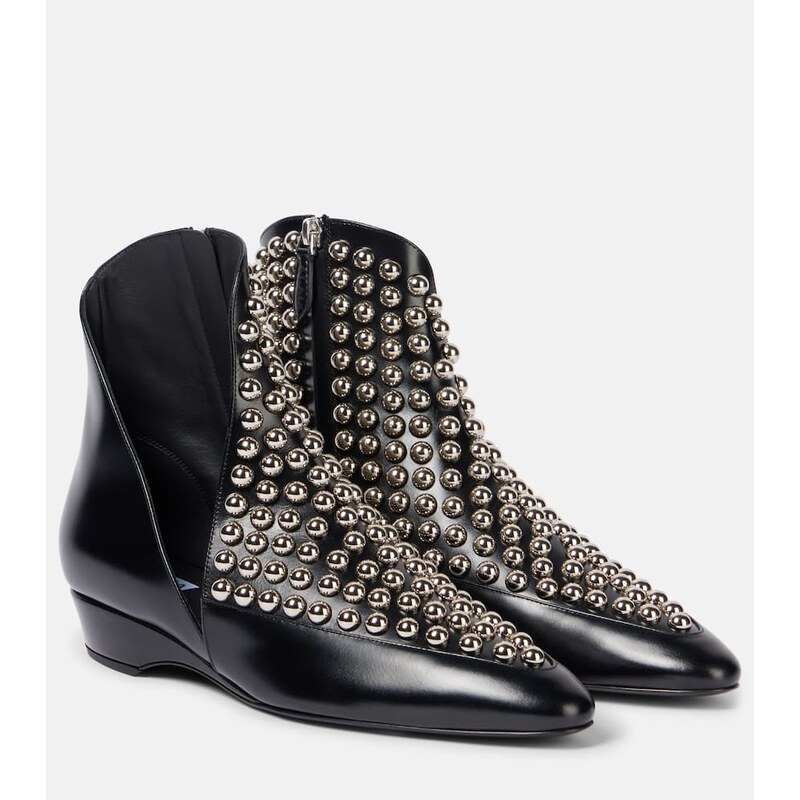 Alaïa Studded leather ankle boots