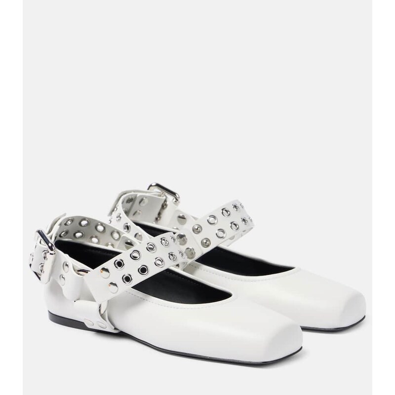 Alaïa Embellished leather ballet flats