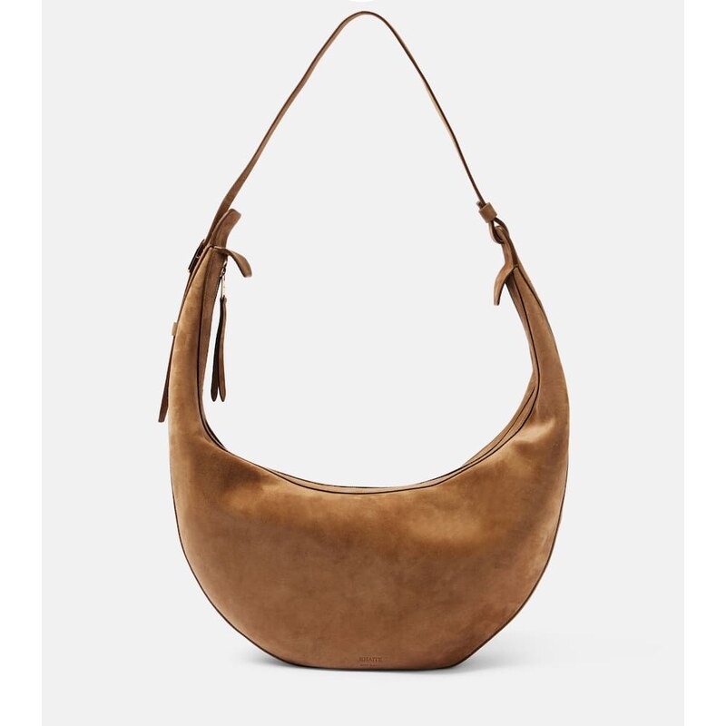 Khaite Augustina suede shoulder bag