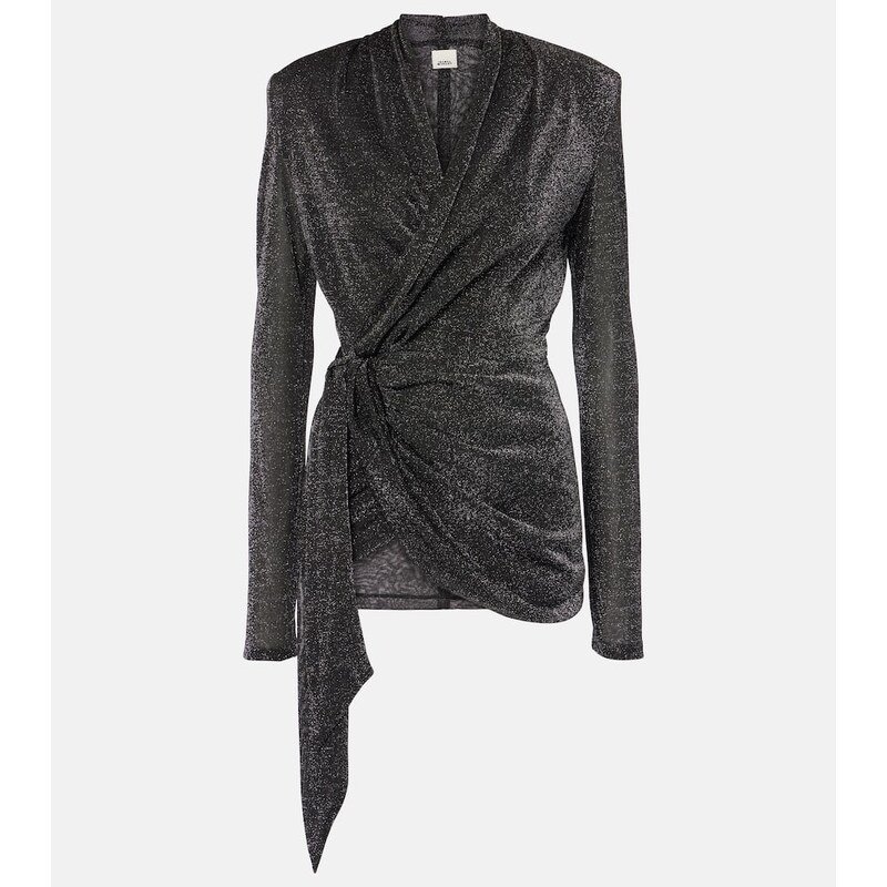 Isabel Marant Cinay lamÃ wrap top