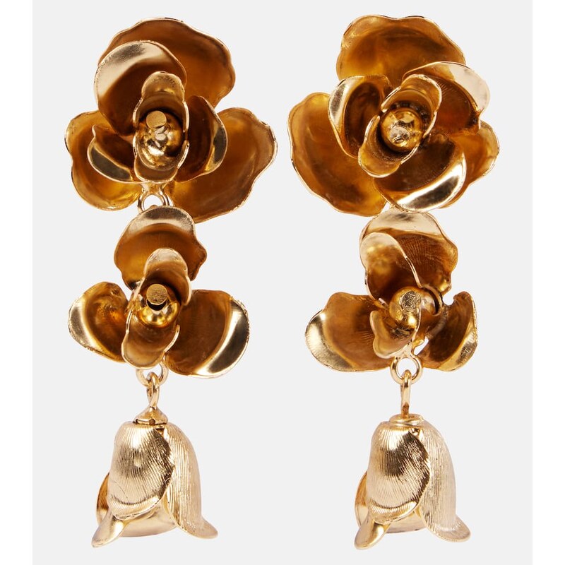 Jennifer Behr Amyrin Small gold-plated drop earrings