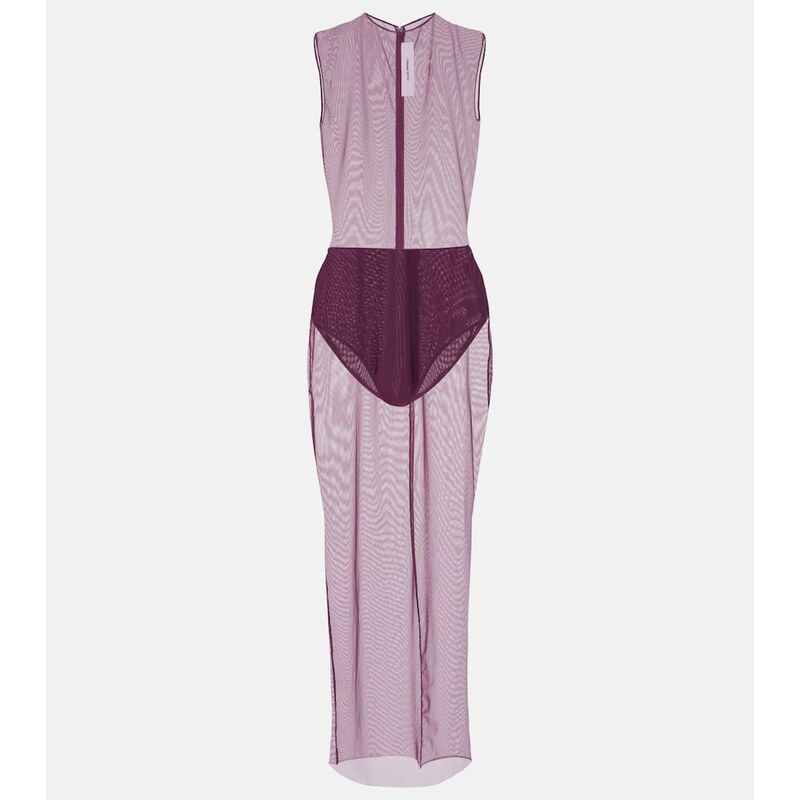 Alex Perry Sheer mesh midi dress