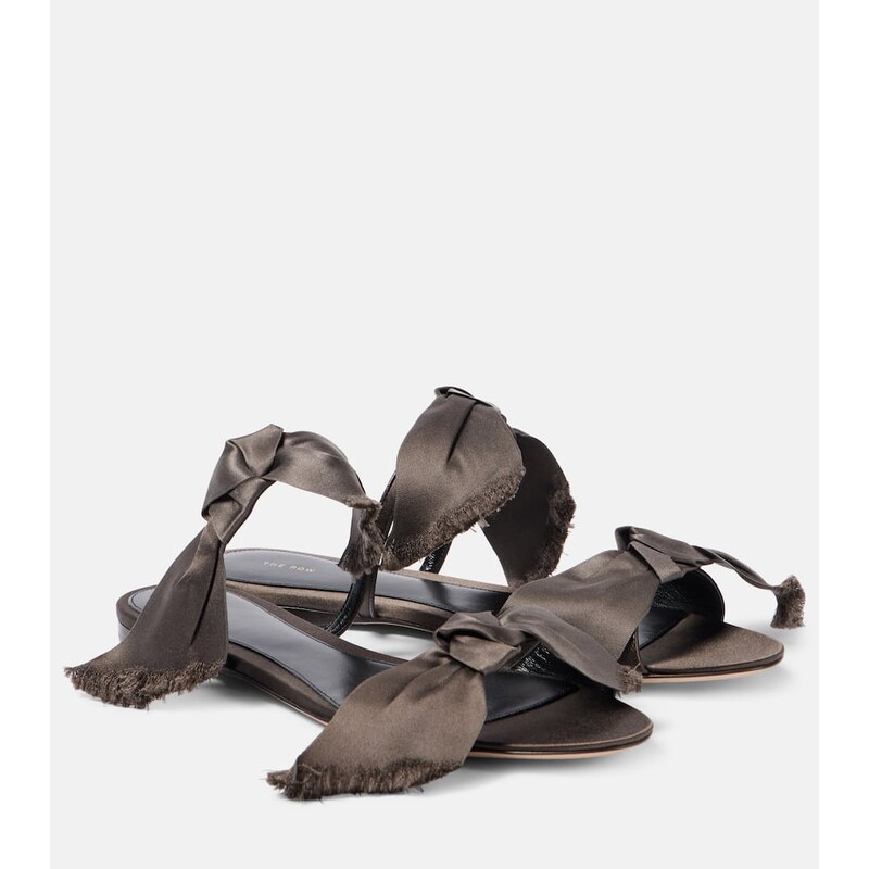 The Row Vika satin sandals