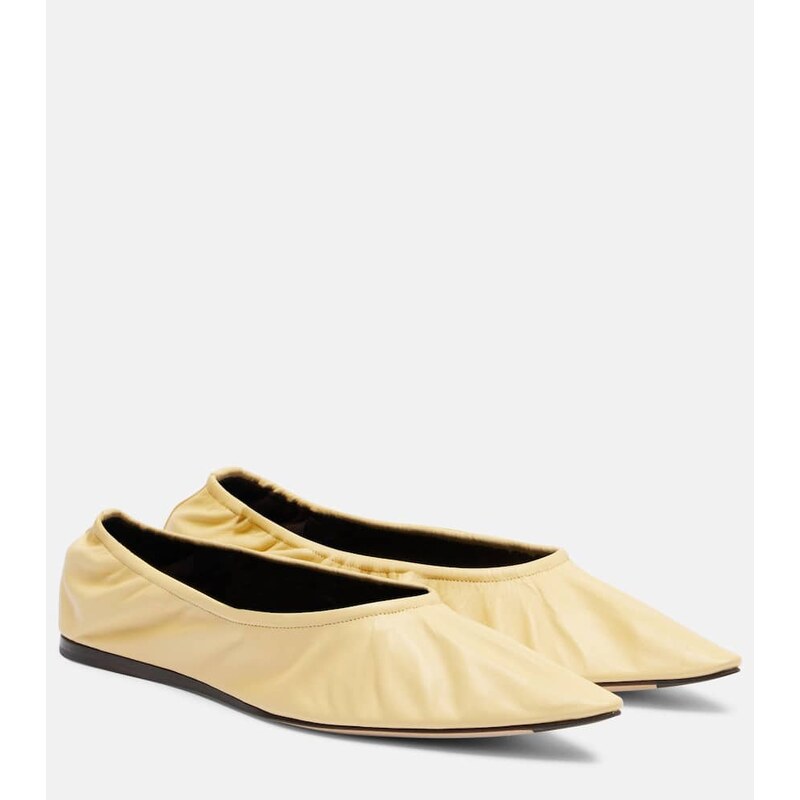 The Row Liisa leather ballet flats