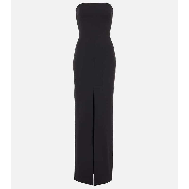 Solace London Bysha strapless crÃªpe maxi dress