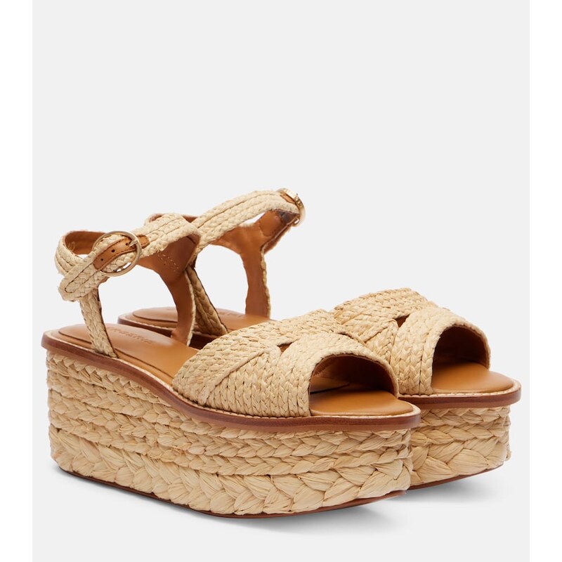 Clergerie Arty raffia platform sandals