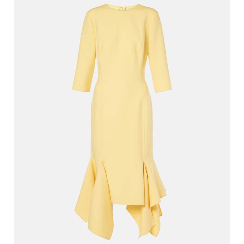 Oscar de la Renta Wool-blend midi dress