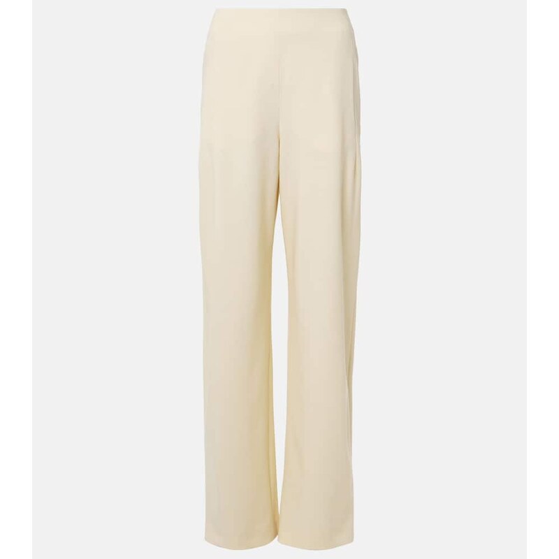 Fforme Larissa high-rise wool-blend wide-leg pants