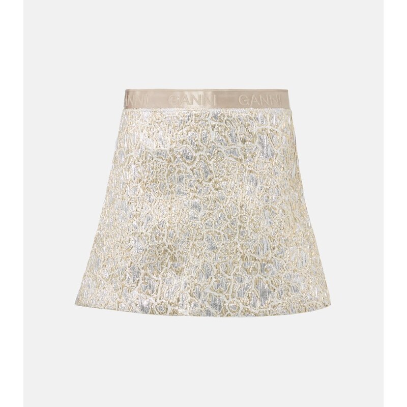 Ganni Brocade miniskirt