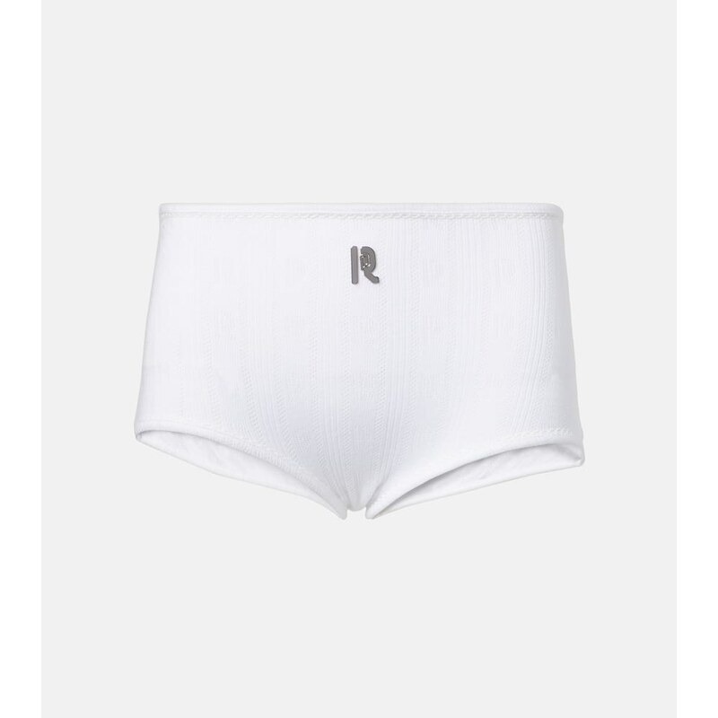 Rabanne High-rise cotton briefs