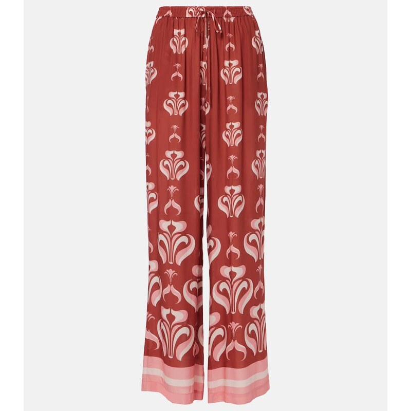 Adriana Degreas Printed wide-leg pants