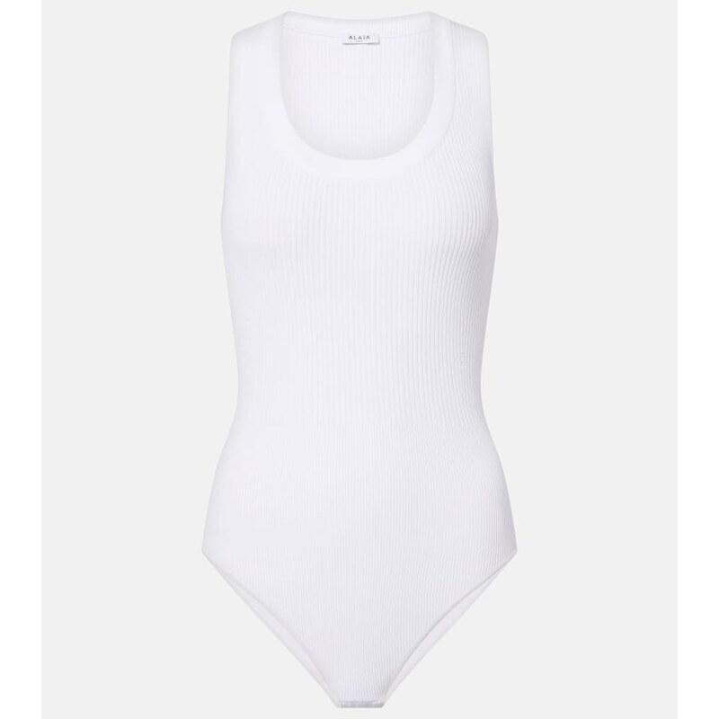 Dámská tílka Alaïa Tank bodysuit v barvě bílá