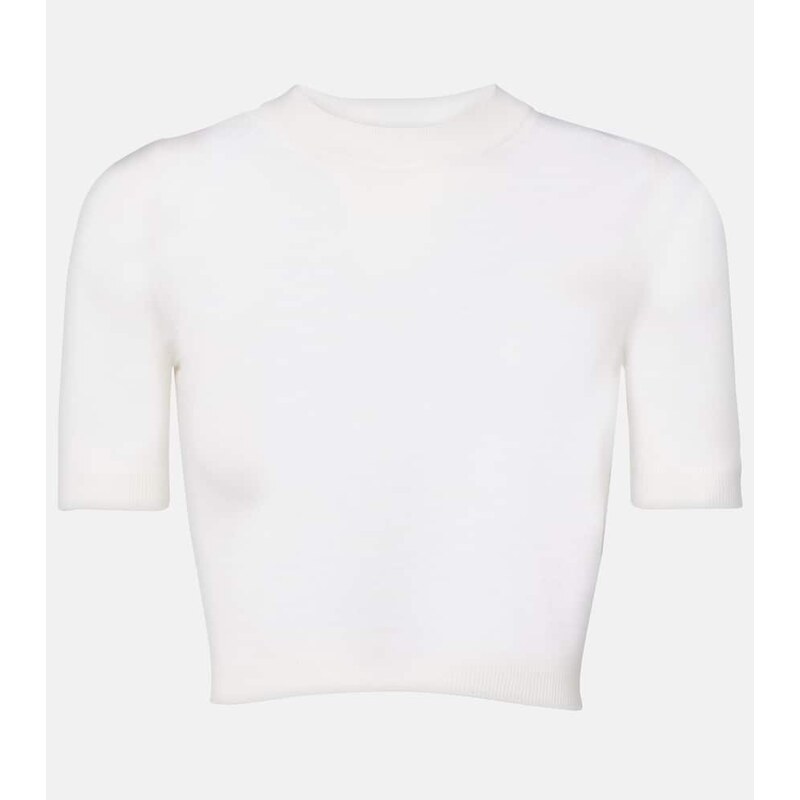 Alaïa Cropped cashmere top