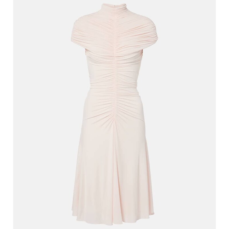 Alaïa Ruched jersey midi dress