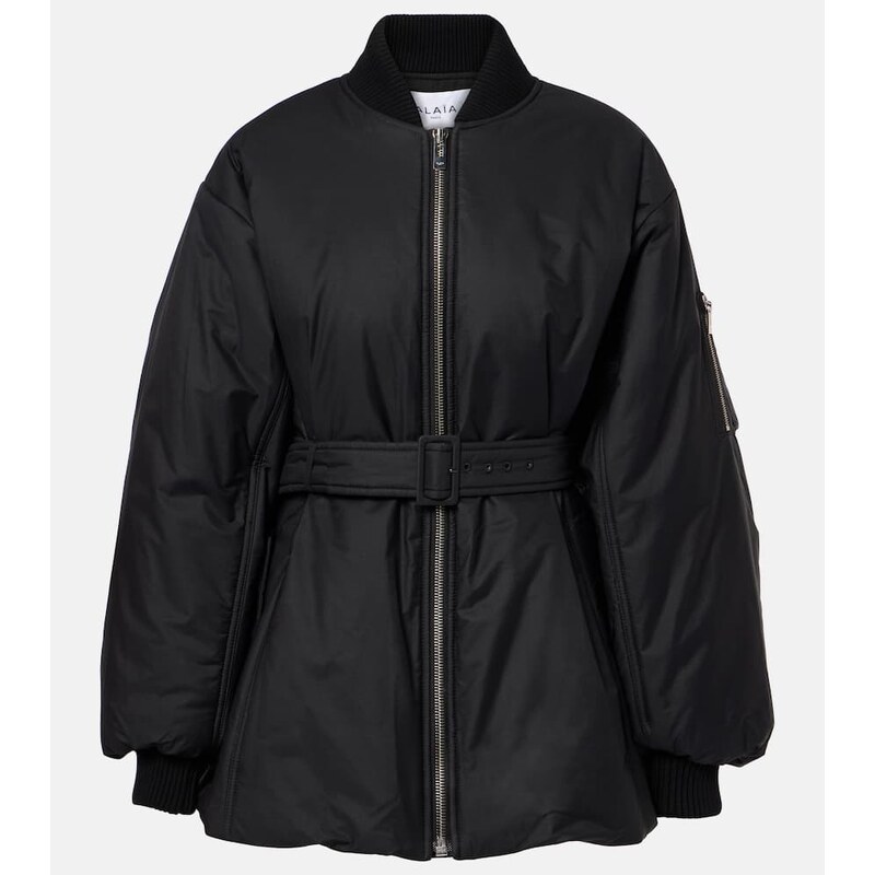 Alaïa Belted cotton-blend jacket