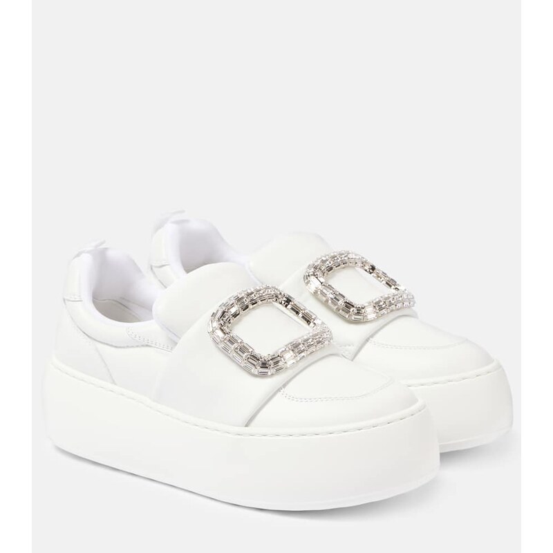 Roger Vivier Viv Up leather slip-on sneakers