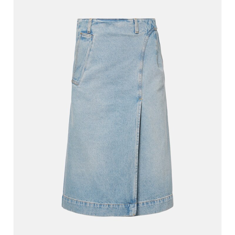 Victoria Beckham Denim wrap skirt