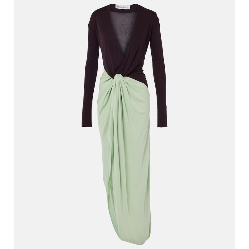 Victoria Beckham Knot-detail jersey gown