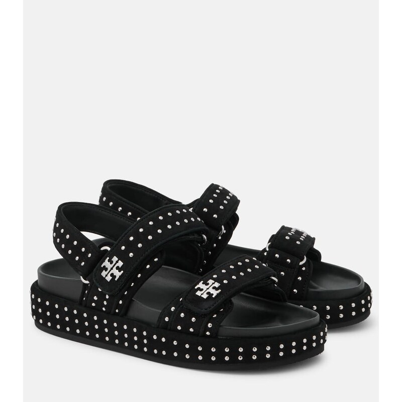 Tory Burch Kira Stud suede sandals
