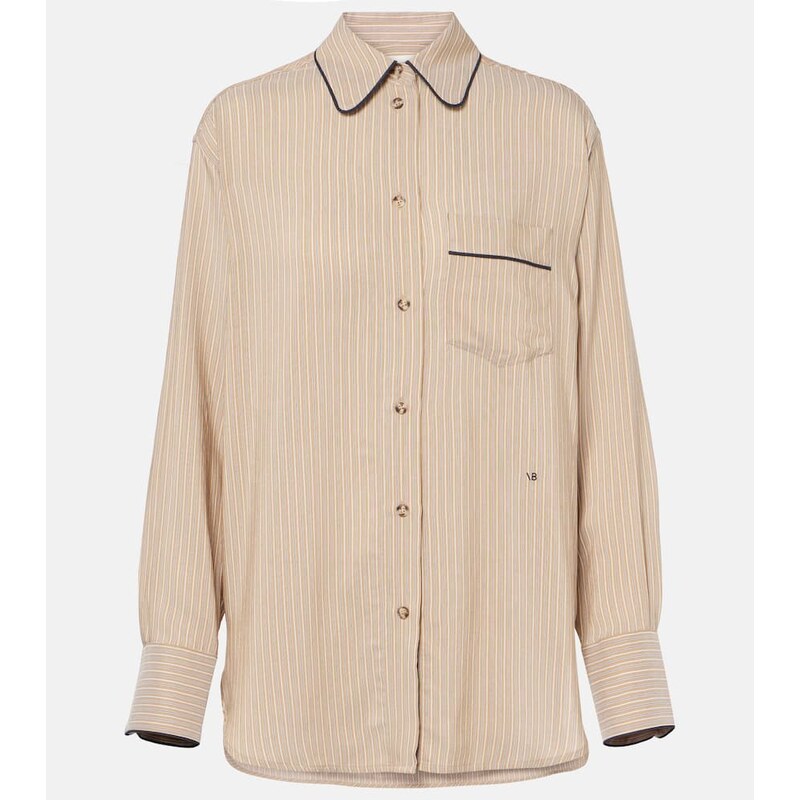 Victoria Beckham Striped pajama shirt